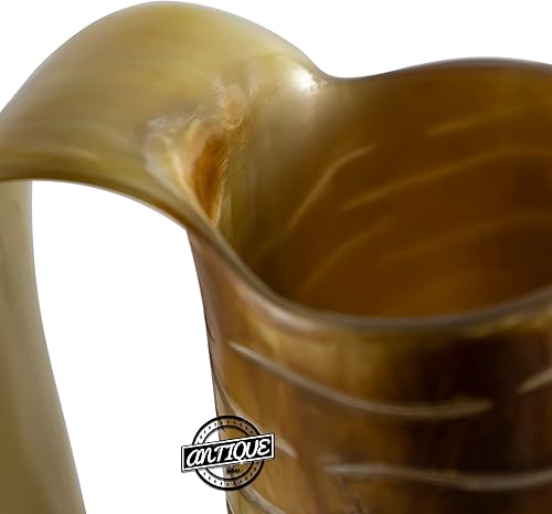 Miniatura 3 de Tazas de cerveza medievales vikingas con cuerno de cerveza, hechas a mano, cuerno de buey, el mejor regalo de fiesta para él y ella