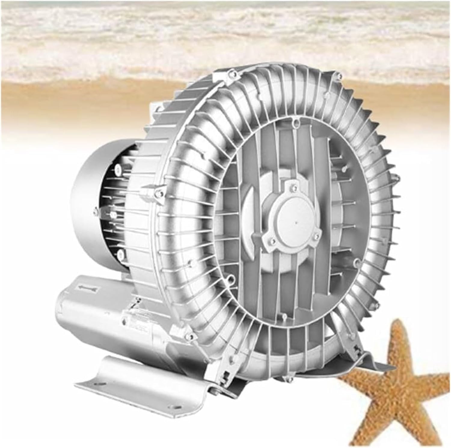 Vortex Ring Blower 110V 50Hz Regenerative Air Pump for Aquarium Aeration, Fish Tank Oxygenation, Pond & Sewage Treatment - Single Phase Industrial Blower