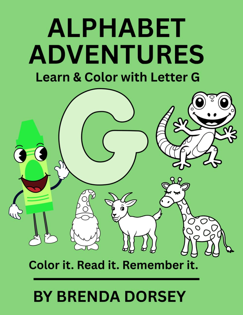 Alphabet Adventures: Learn & Color with Letter G