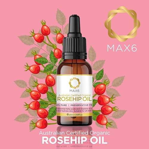 Miniatura 3 de Aceite de rosa mosqueta MAX6 07fl oz certificado australiano orgánico y 100 puro