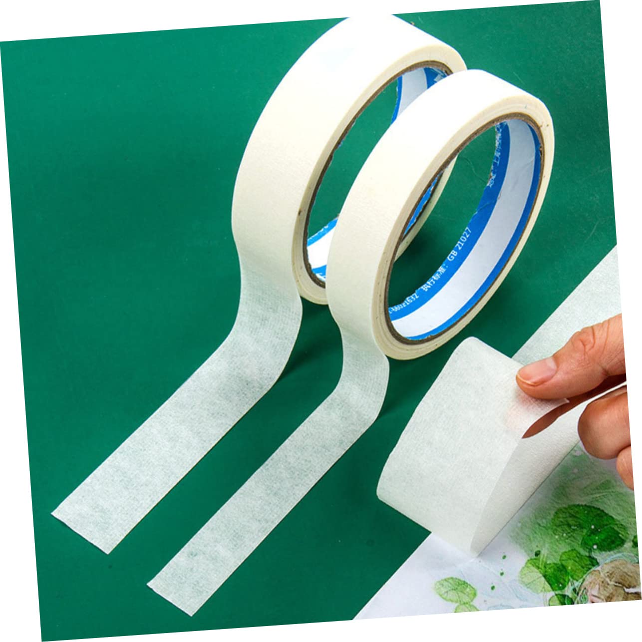 5 Rollen Malerkrepp aus Papier Leicht Abziehbar und Schützend Praktisches Künstler Klebeband für Malerarbeiten und Kreative Zeichnungen zu Hause