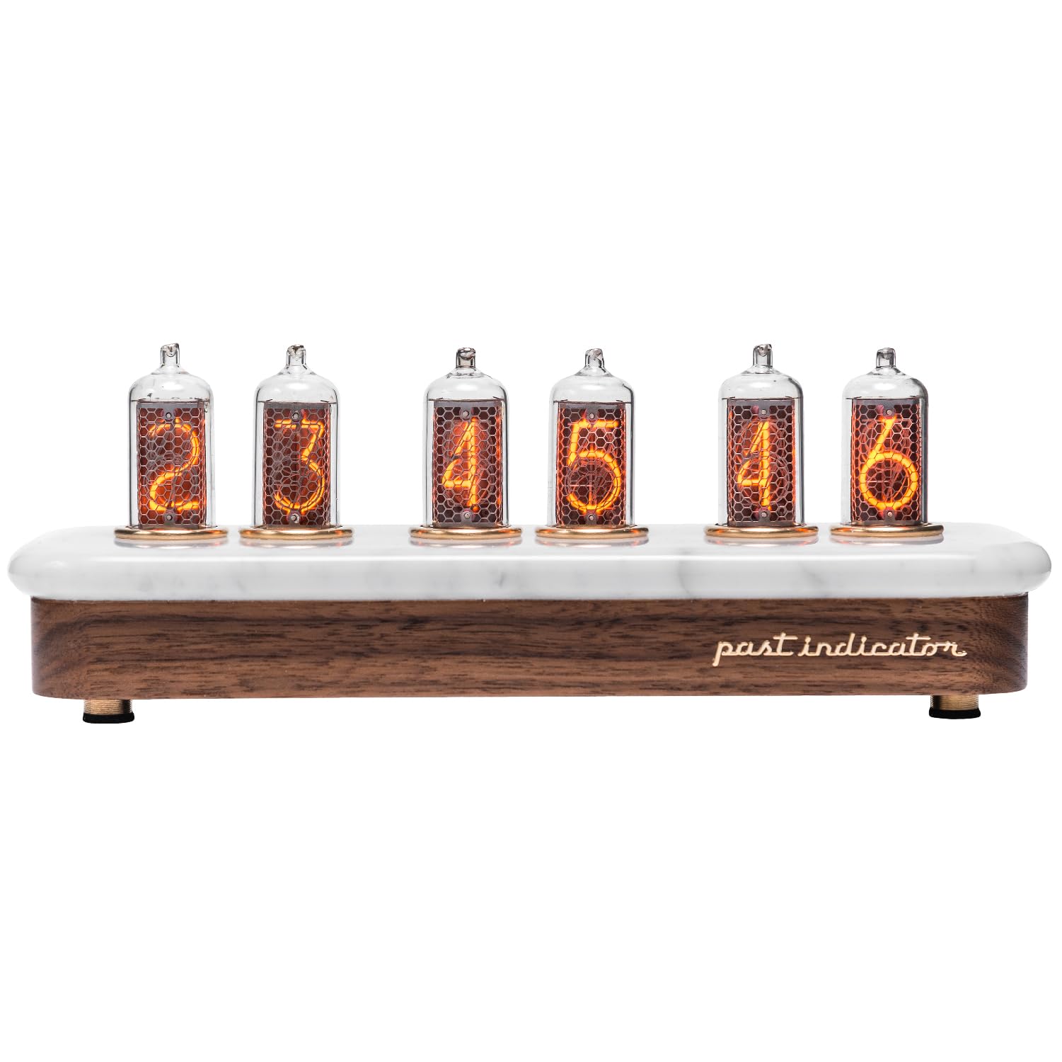Past Indicator Vostok-1 Carrara Marble Marble Nixie Clock Alarm Desk Clock Apartment Decor Unique Gifts for Men