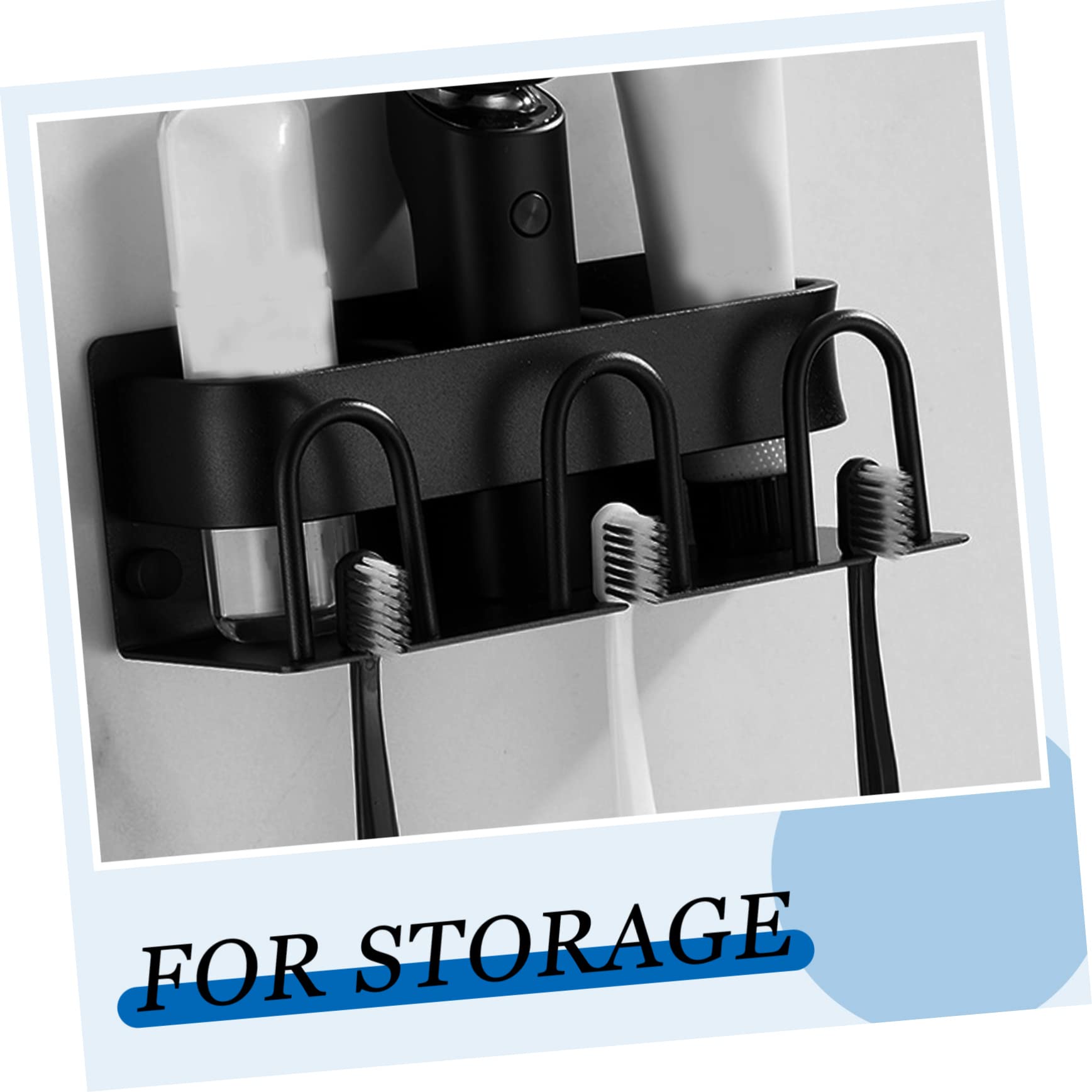 Portaspazzolino Da Parete in Alluminio Per Riporre Spazzolini Da Denti Organizer Per Bagno
