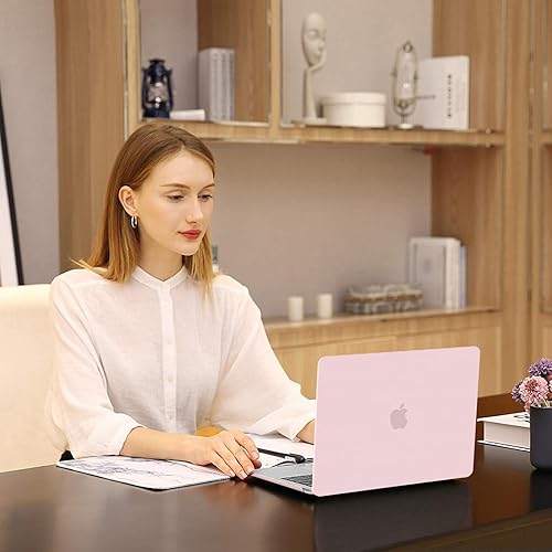 Vista 39 de MOSISO - Funda rígida y de plástico compatible con MacBook Air de 13 pulgadas versión 2022, 2021-2018, A2337 M1 A2179 A1932; con cubierta