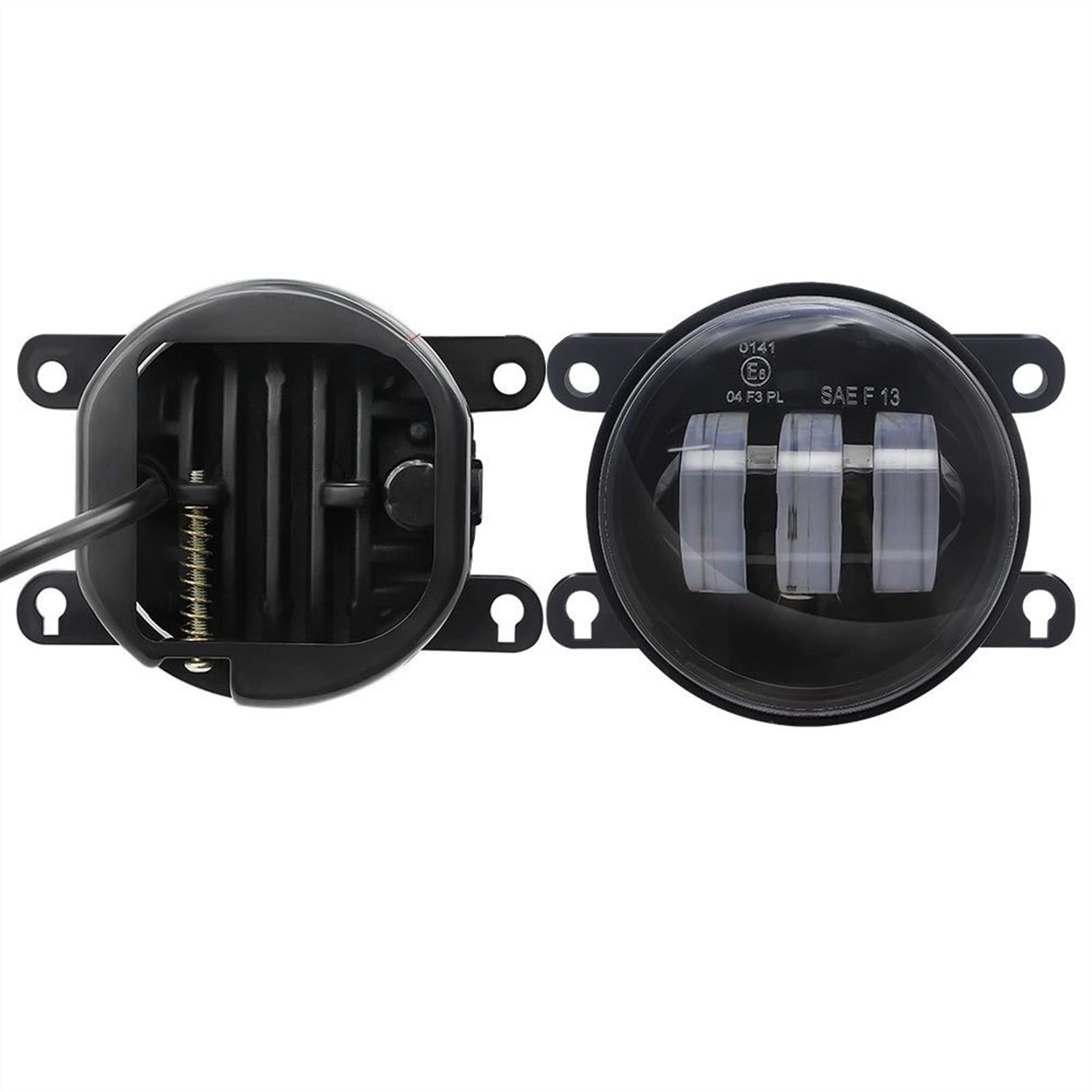ŚWIATŁO Fog Light Akcesoria Samochód 3 0w 6000lm. Przedni zderzak światła przeciwmgielna DRL H11. Biały Amber 12V pasuje do Peugeot Bipper Tepee 2008-2018 Światła Przeciwmgielne
