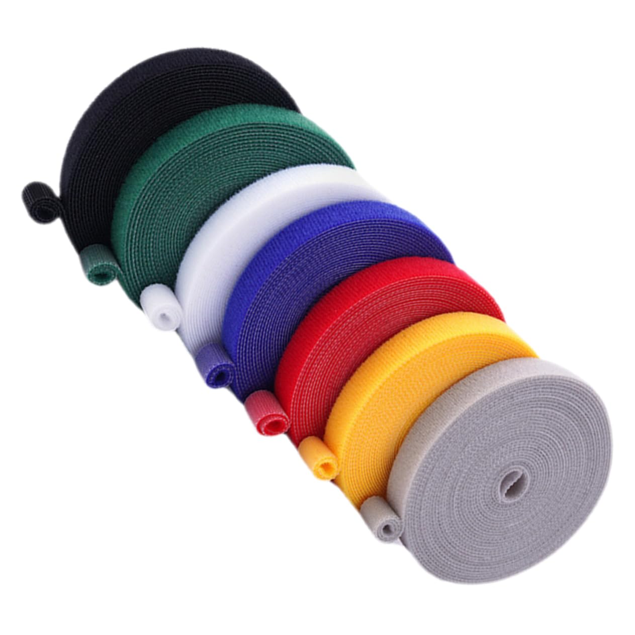 Kisangel 5 Set Fettuccia per Piante Nylon Legature Riutilizzabili per Giardinaggio Adatte per Piante Rampicanti E Organizzazione Assortiti 7 Pezzi*5