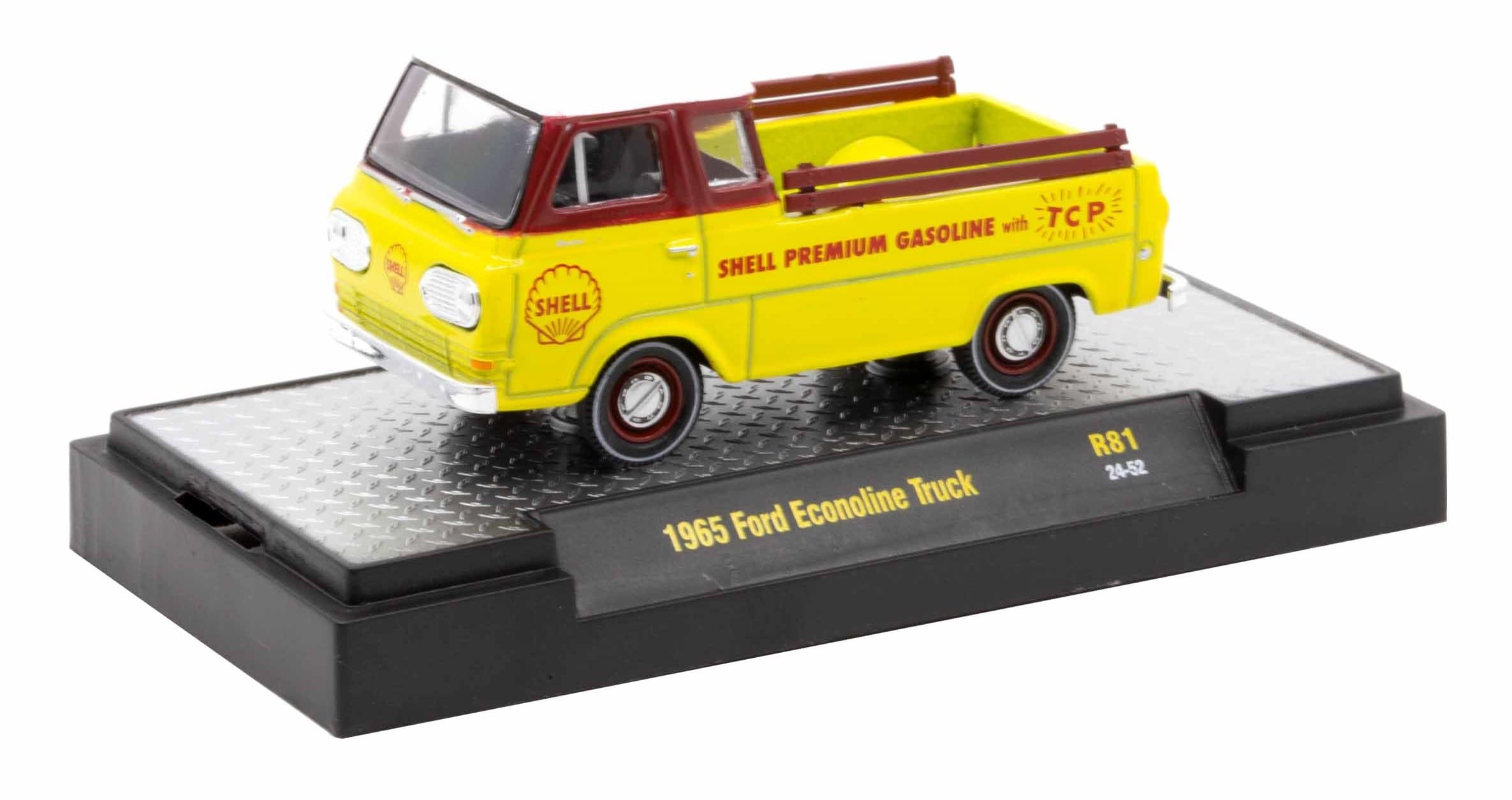 M2 Machines Detroit Muscle 1/64 Scale Diecast 32600-81 24-52 1965 Shell Gasoline Econoline Truck