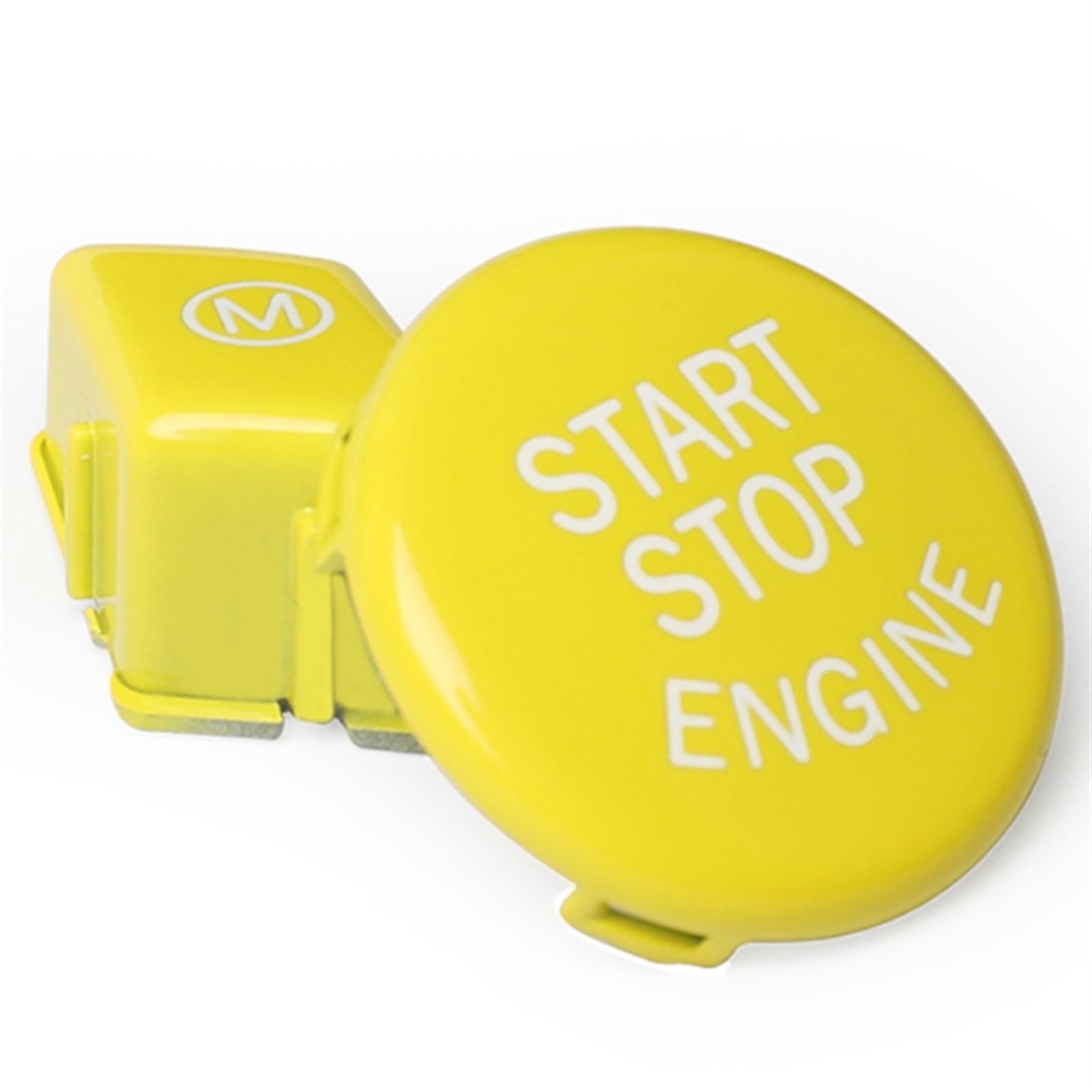 Autolenkrad Gelb M Schalterknopfabdeckung Start-Stopp-Knopf, for, for 3er E90 E91 E92 E93 M3 Motor-Start-/Stopp-Taste