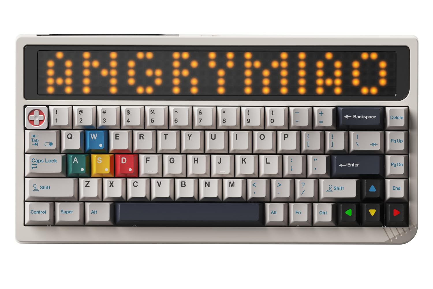 Angry Miao AM RGB 65 Wireless Creamy Mechanical Gaming Keyboard. 68-Key Tri-Mode 2.4G Bluetooth Wireless. Custom LED Screen. Hot-Swap Switch. High-End RGB Gaming Accessories for PC & Mac - Cloud White-image-33