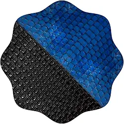 Capa Térmica Para Piscina 7,0 x 3,0m 300 Micras Preta/Azul Proteção UV