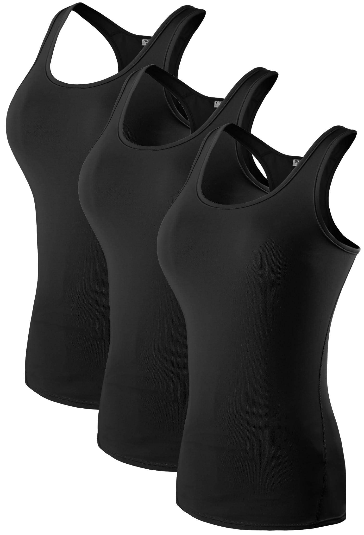 Women's Racerback Tank Tops Basic Workout Tanks Shirts Athletic Base Layer Sleeveless Yoga Tops 2/3 Pack