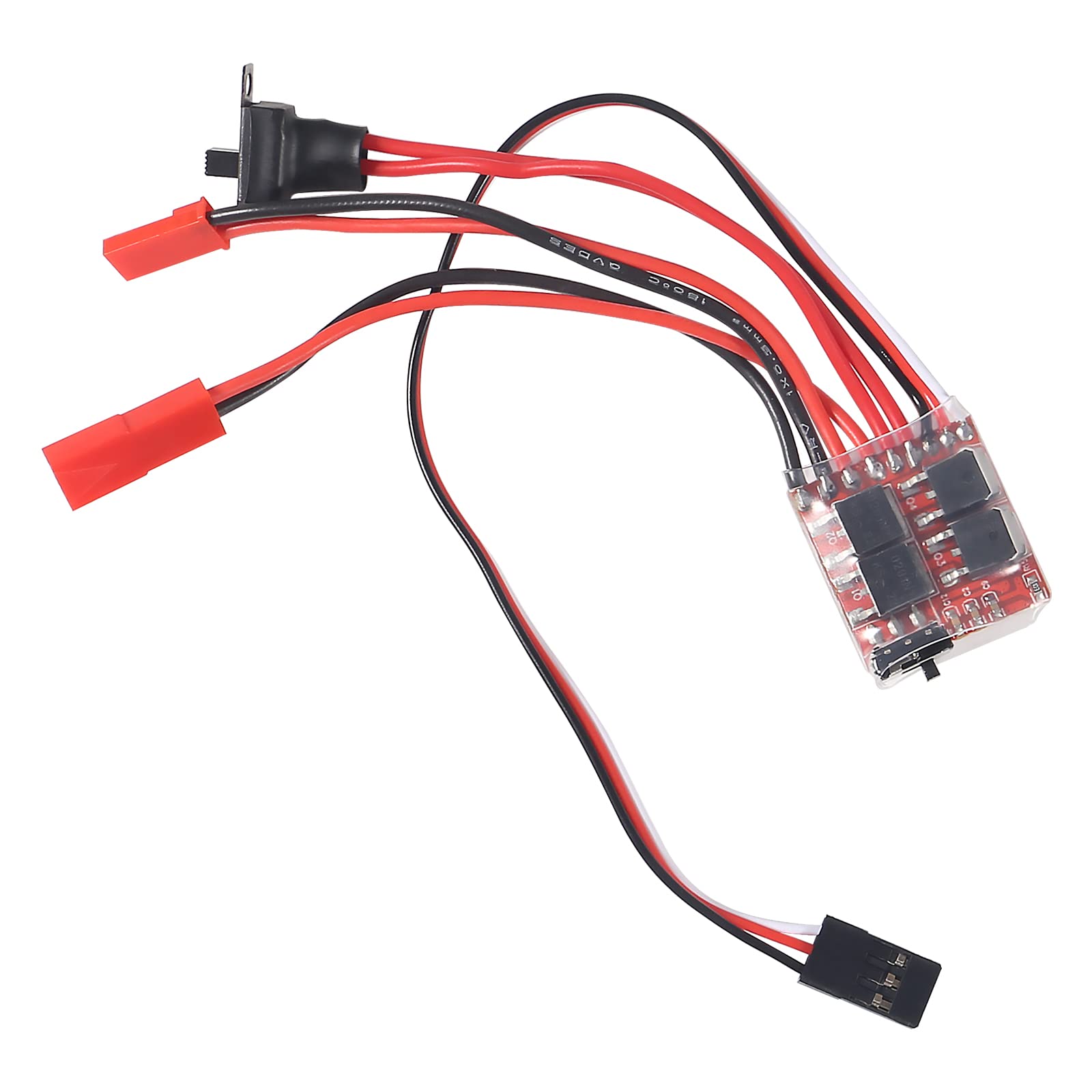 4 PCS Mini RC 20A Brushed ESC Motor Speed RC ESC 2KHz Forward Reverse Brush Brake RC 2S for Controller Boat RC Car Tank 4 PCS Mini RC 20A Brushed ESC Motor Speed RC ESC 2KHz Forward Reverse Brush Brake RC 2S for Controller Boat RC Car Tank