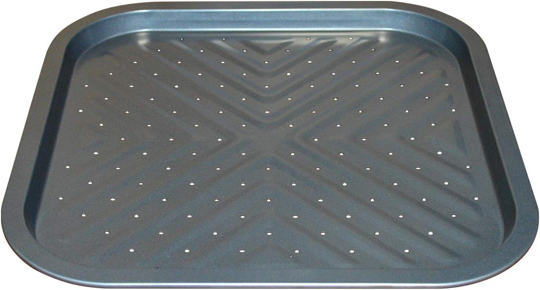 Mingcao Nonstick Square Pizza Pan, 14 x14 Inch Carbon Steel