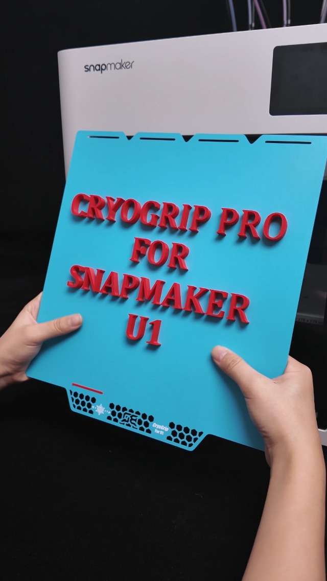 Image of BIQU CryoGrip Pro Glacier Compatible with Snapmaker U1 3D Printer 276x304.5mm Panda Build Plate Double Sided Upgrade Plate Removable Surface Platform