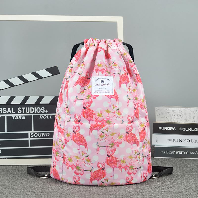 Lightweight Waterproof Drawstring Backpack – Stylish Durable Sports Gym Bag for Travel and Daily Use