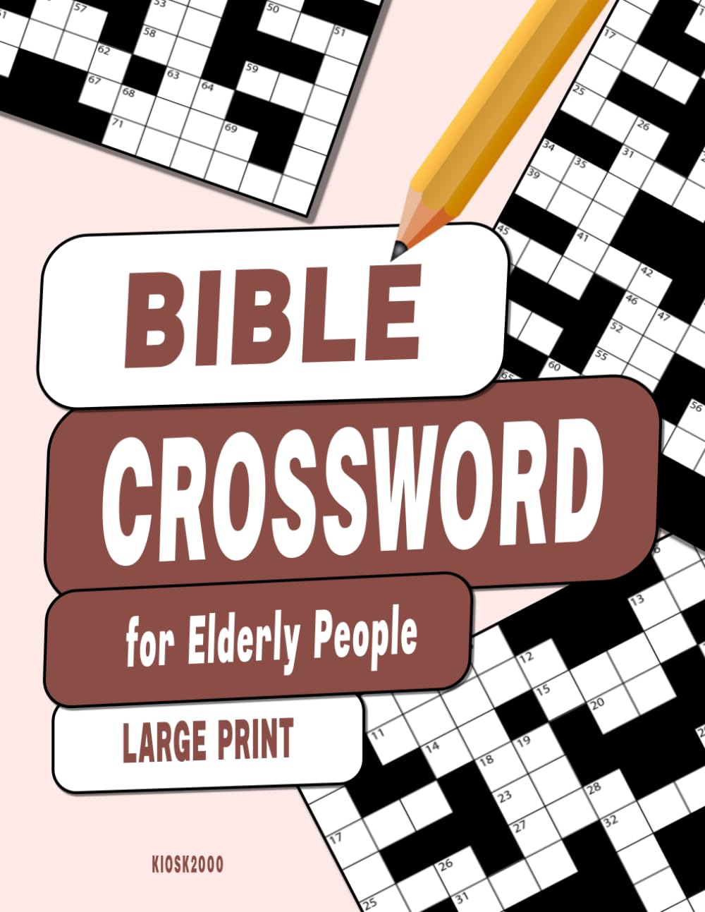 BIBLE CROSSWORD for Elderly People: 100 Easy Crosswords for Elderly People in Large Print (Crossword Puzzle Book for Seniors)