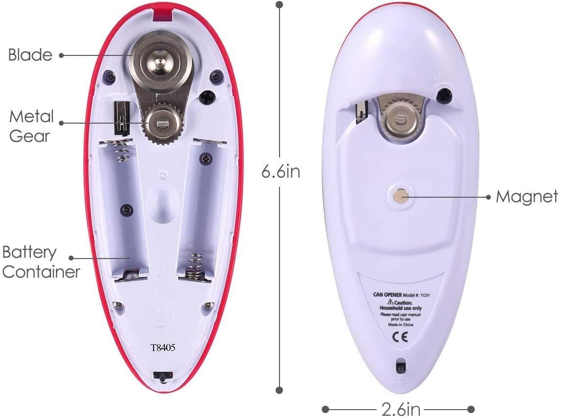 Electric Can Opener, Restaurant Can Opener Smooth Edge Automatic Electric Can Opener No Sharp Edge