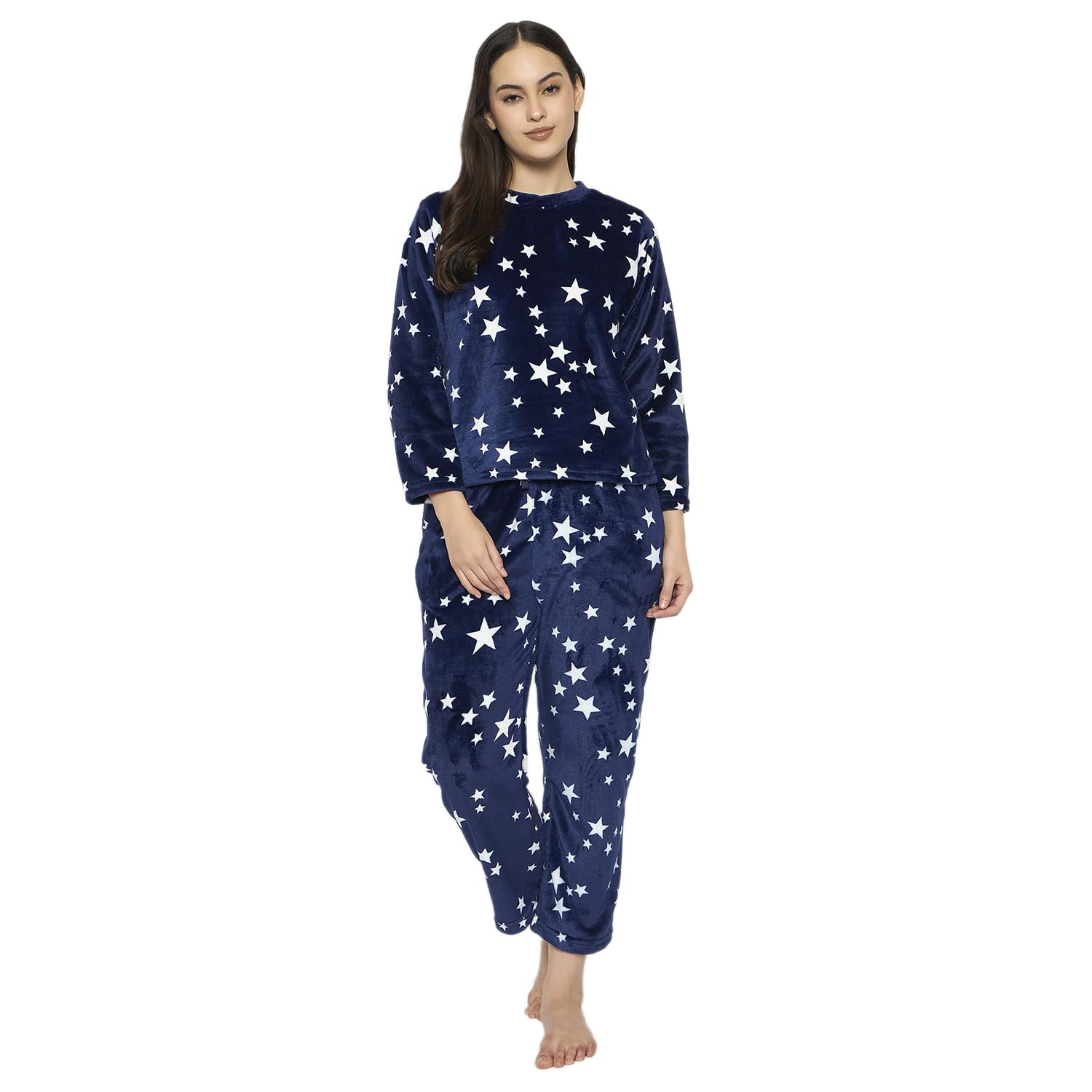 camey Women's Printed Full Sleeve Top and Pyjama Pants with Pockets-picture-36