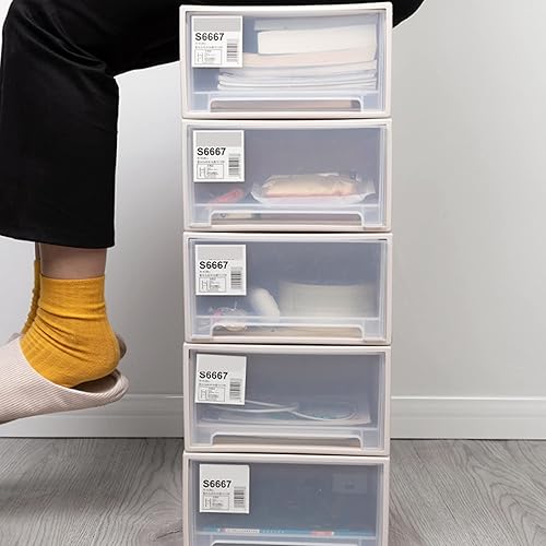 Miniatura 6 de ZYCARE Juego de cajones de almacenamiento de plástico para almacenamiento y organización organizador de escritorio apilable mini almacenamiento de