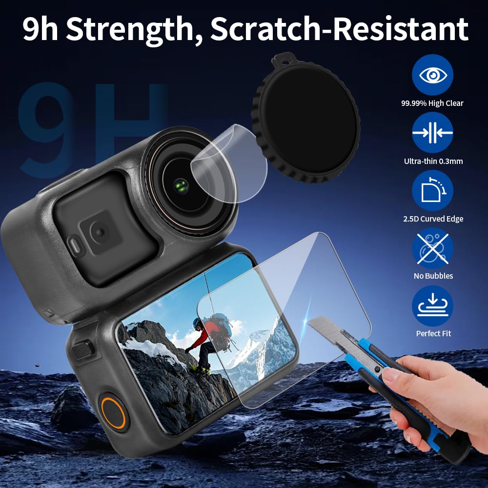 Étui EVA Durable avec Protecteur d'écran pour DJI Osmo Nano, Verre Trempé, Résistant aux Chocs