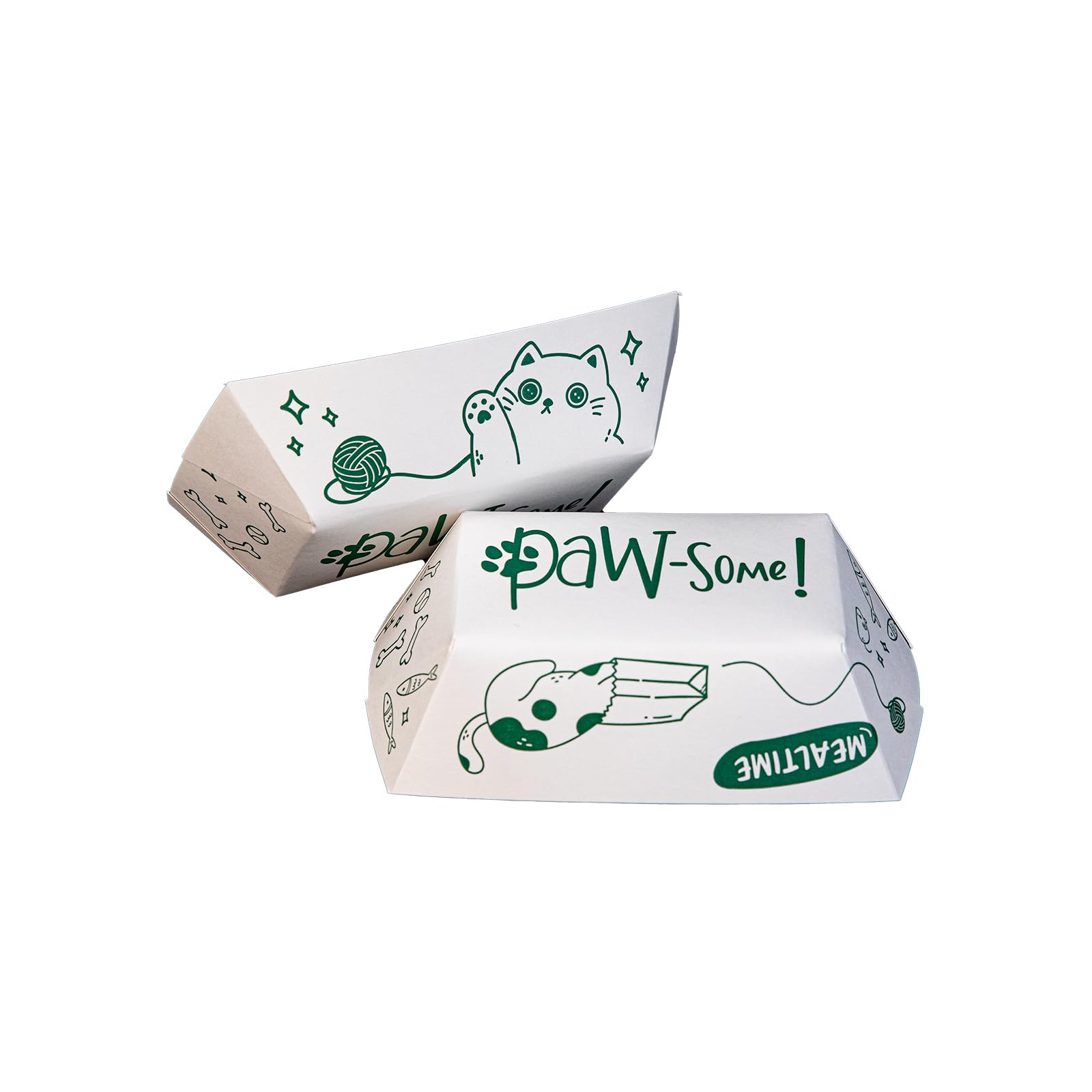 Large Disposable Pet Food Bowl, 2 Cups (10 Quantity) Dog Food Tray, Travel pet Bowl, Feeding Cats and Dogs, Wet Food and Dry Food, Two Cups Capacity, 10 Count