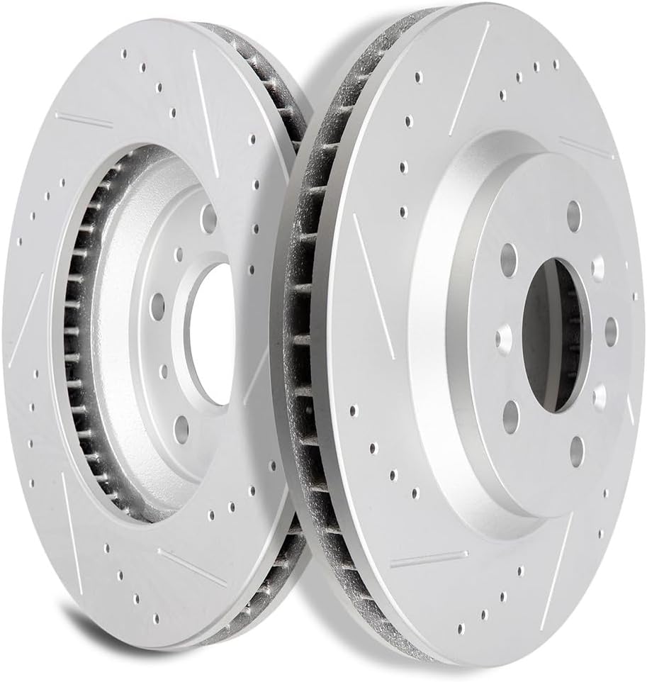 SCITOO Disc Brake Rotors Kits 55126 Front Vented Brake Rotors Fit For Buick For Lucerne 2006-2011,For Chevrolet For Impala 2006-2016,For Chevrolet For Monte Carlo 2006-2007