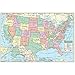 Kappa Map Laminated U.S. Notebook Maps With U.S. Facts, 8.5-Inch X 11-Inch, Pack Of 10 (Unim1747827)