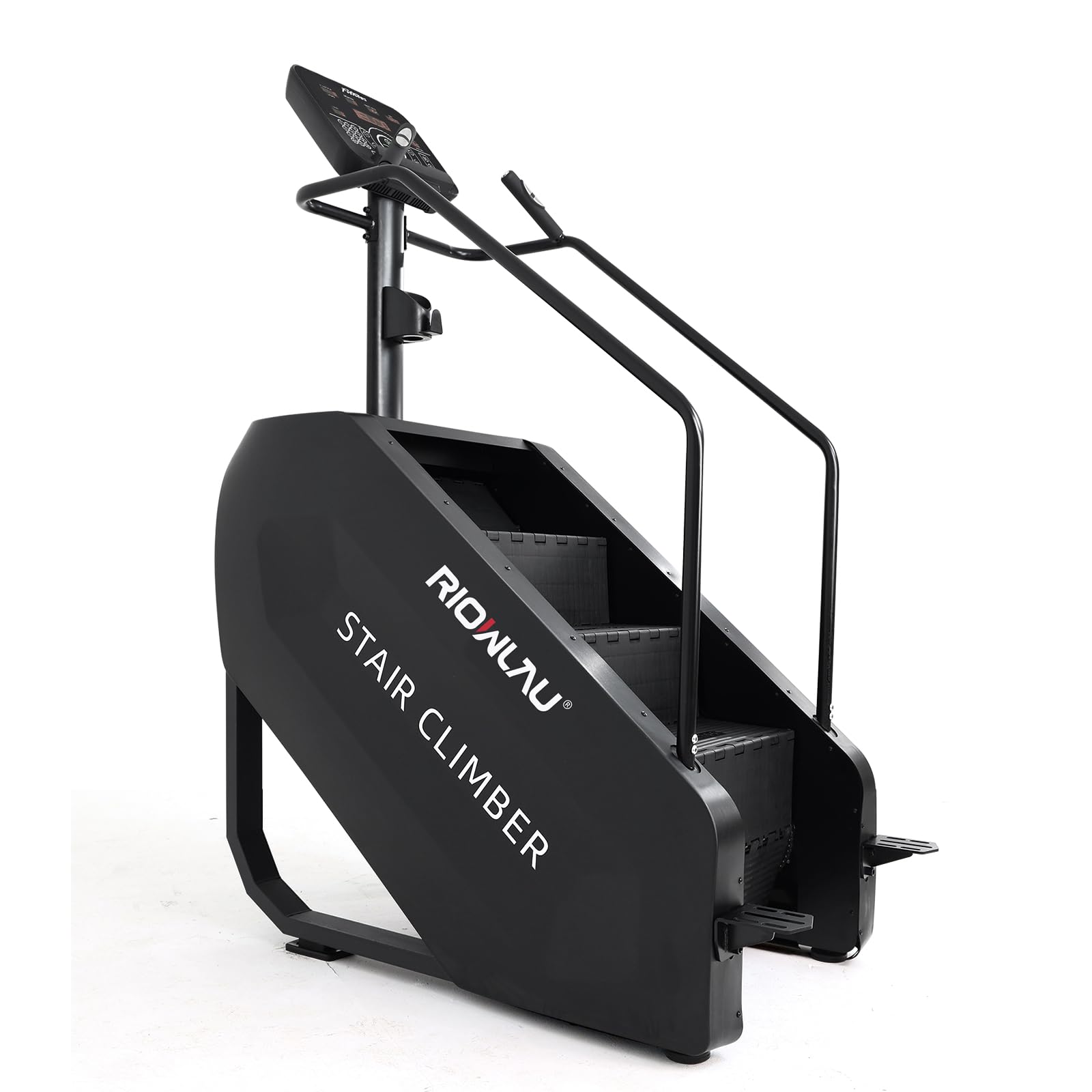 RIOWLAU Stair Stepper with LED Screen, Commercial Grade Stair Climber Exercise Machine,15 Speed Levels Stair Climber Stepping Machine for Cardio and