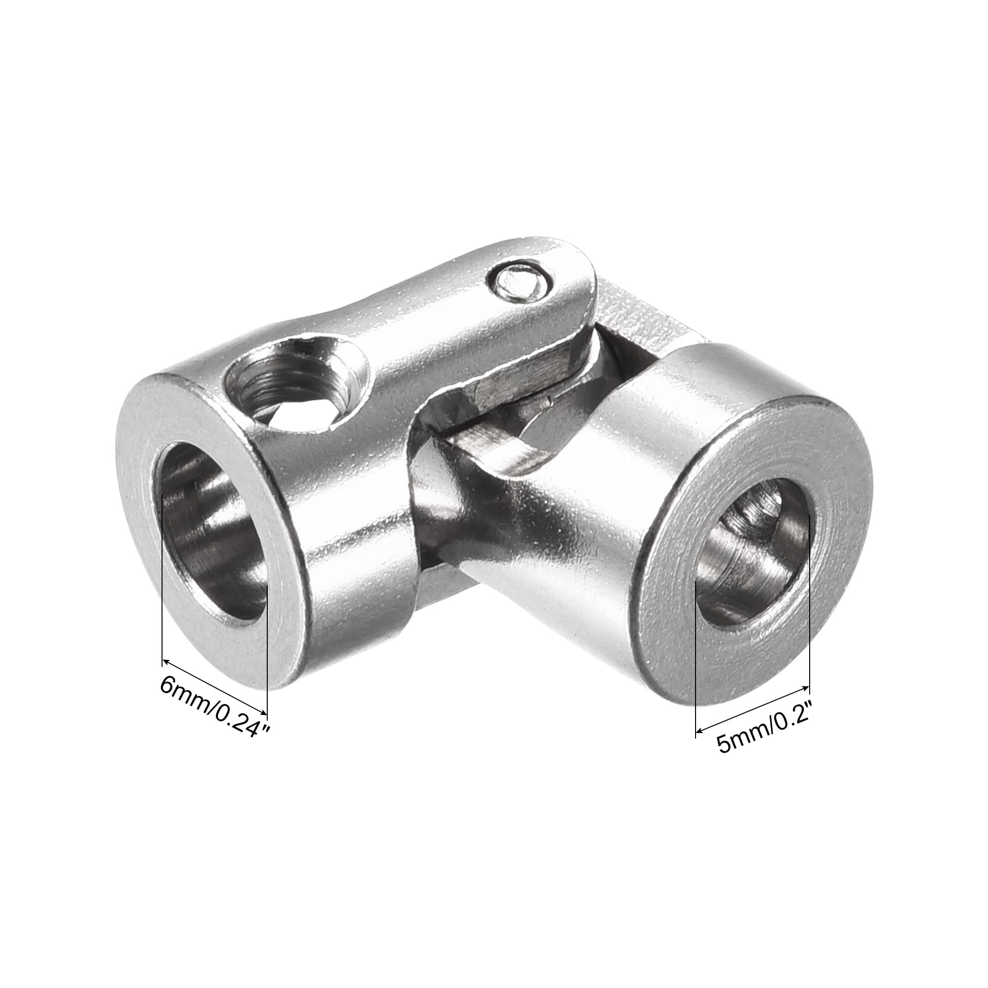 Lot De 5 Joints Universels Rotatifs 5mm à 5mm - Accouplement Flexible Arbre L23xD11 Avec Vis Et Clé, Idéal RC Voiture/Bateau, Imprimante 3D Et Bricolage