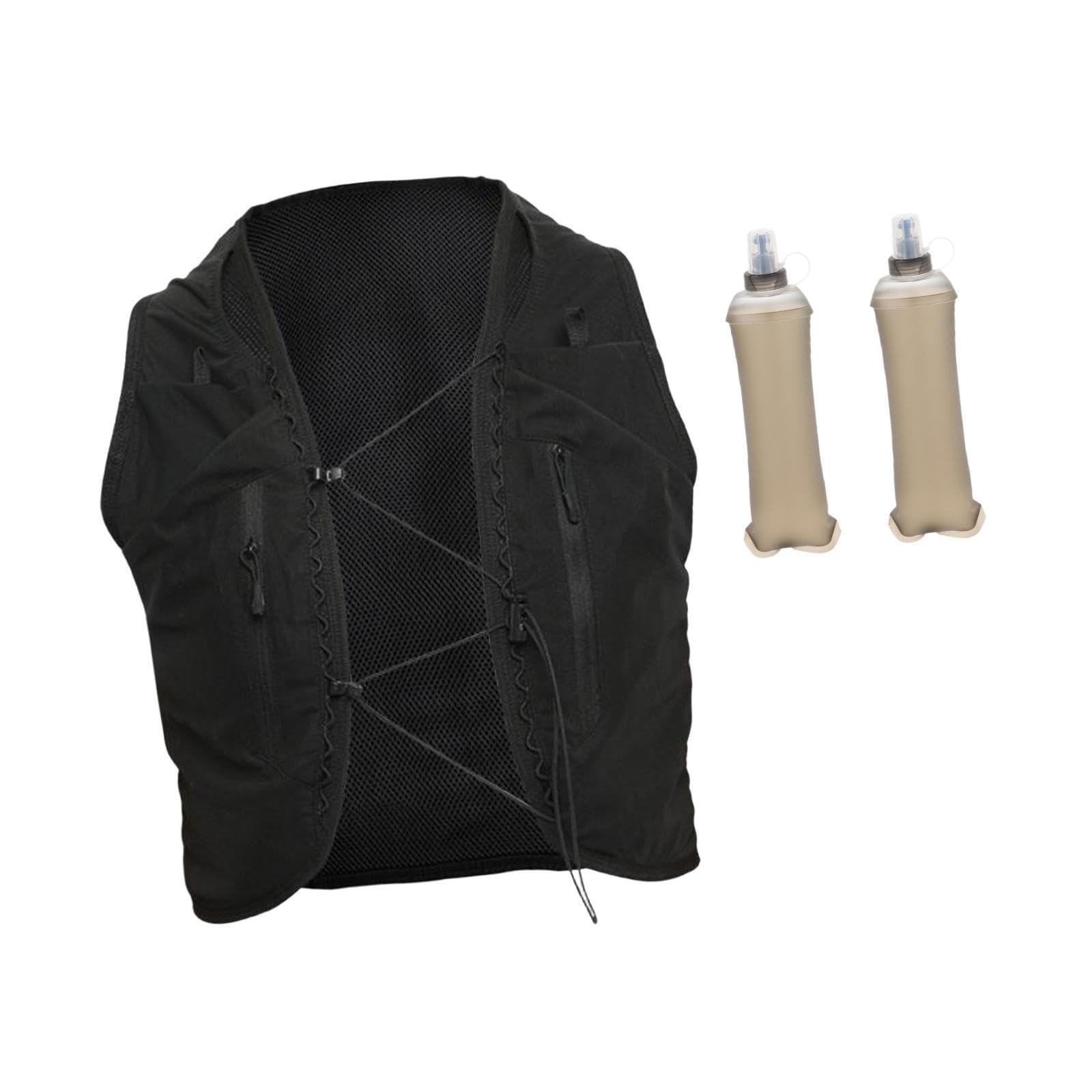 Gilet d'hydratation avec Poche à Eau intégrée, Sac à léger et Sangle de Poitrine Ajustable pour la randonnée, Le Cyclisme et Le Trail. Idéal pour la Course Pied et Course Pied