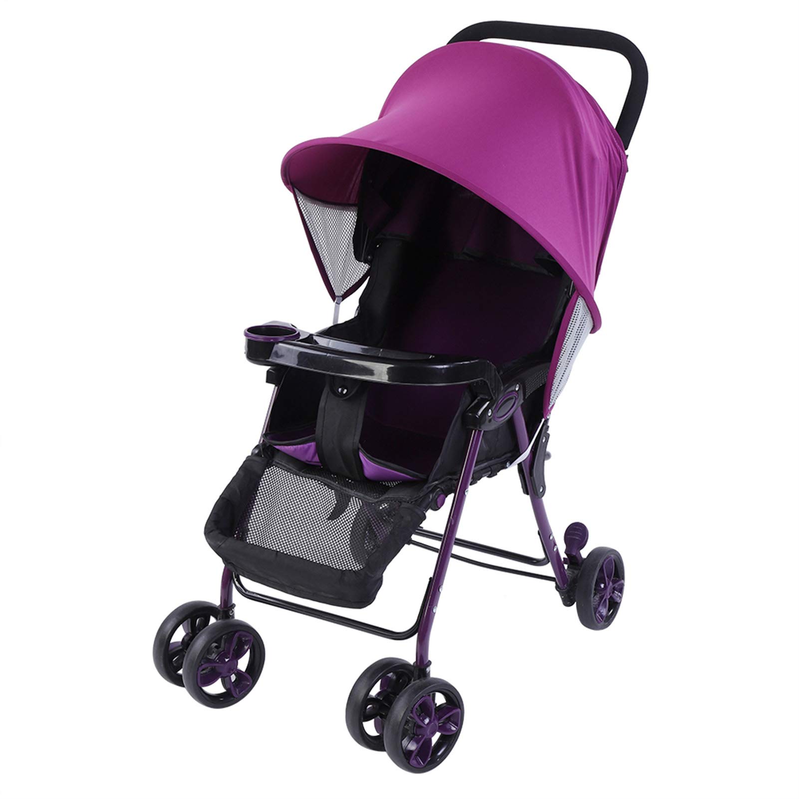 Universal Sonnensegel für Kinderwagen, UV Sonnenschutz Insektenschutz für Baggy, Kinder Sportwagen(Lila) Baby