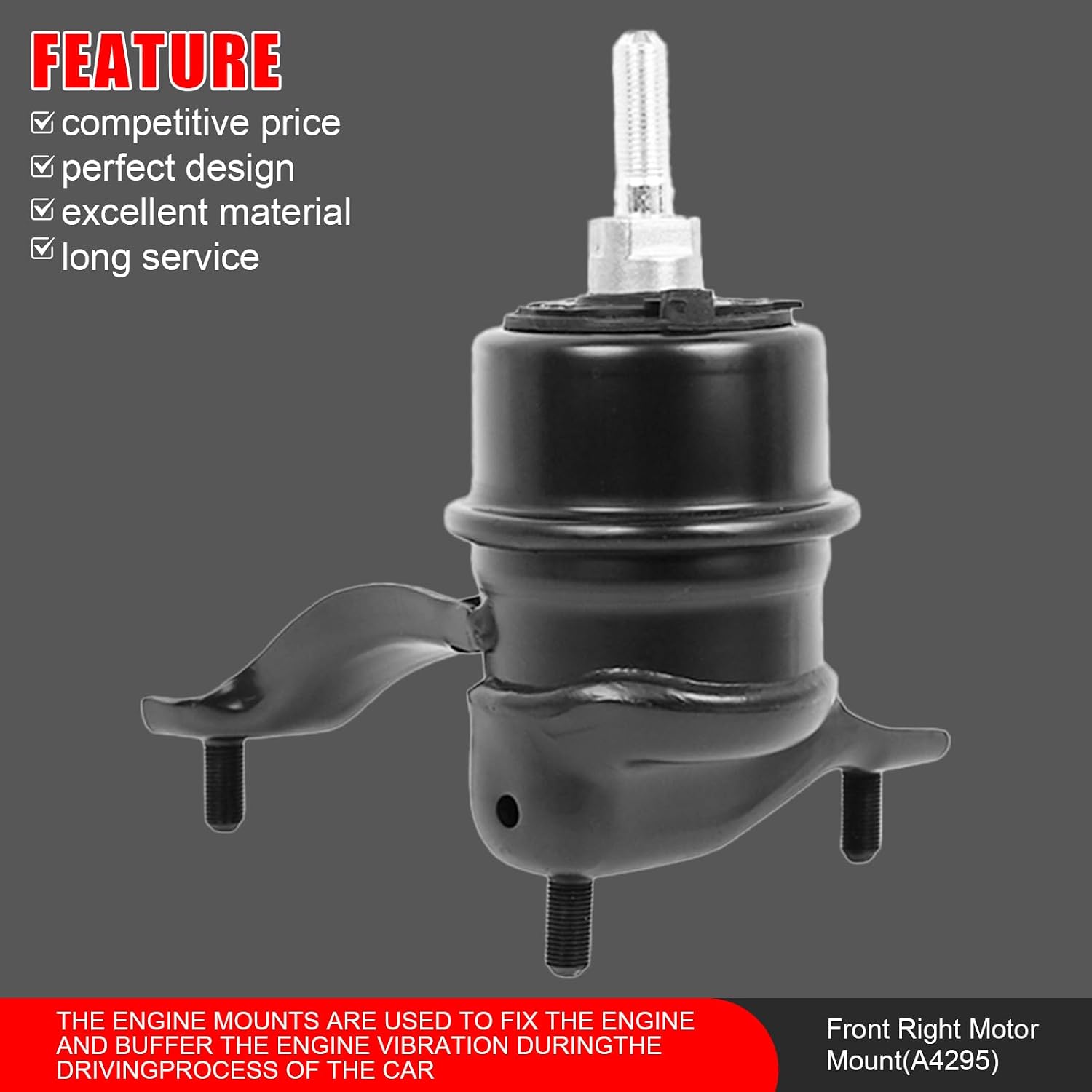4Pcs Engine Motor Trans Mount Kit Fit for 2012-2017 Toyota Camry 2.5L