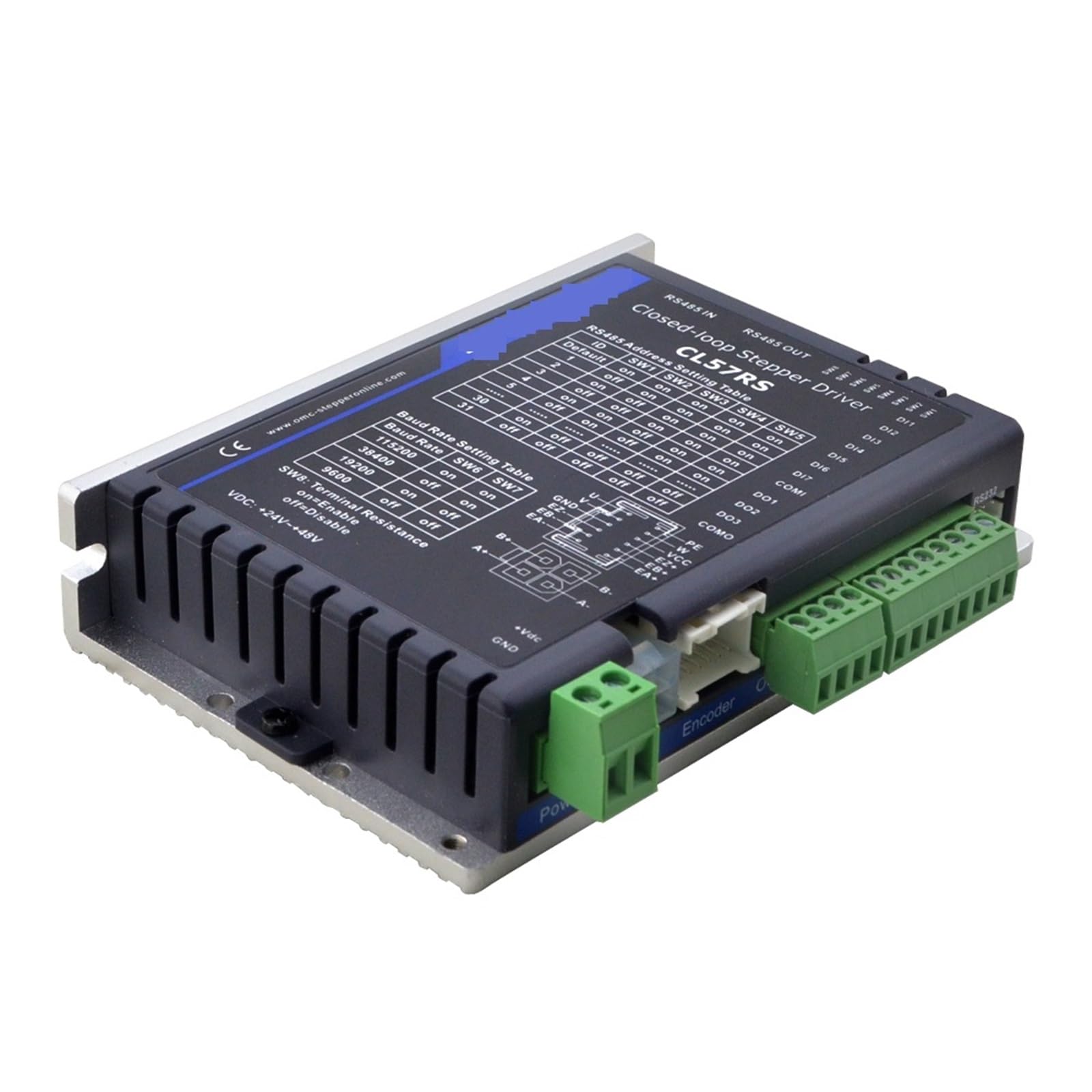 Modbus RS485 Closed Loop Stepper Motor Driver 0,1-7,0 A 24-48 VDC for Nema 17/23/24 Stepper Motor