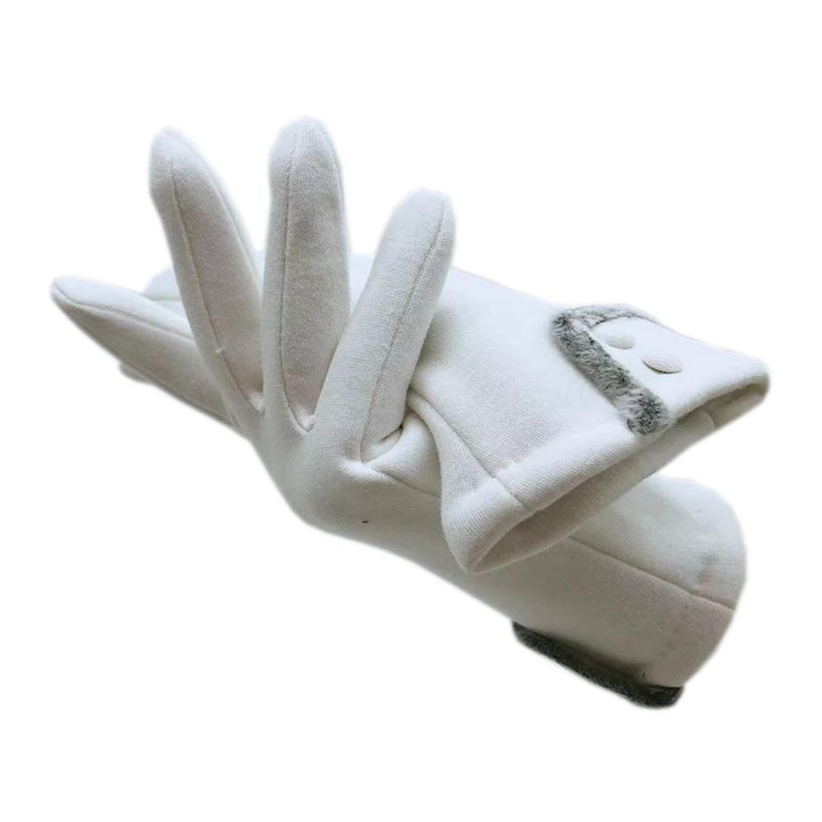 Winter Gloves Winter Ladies Fashion Fabric Thick Coral Fleece