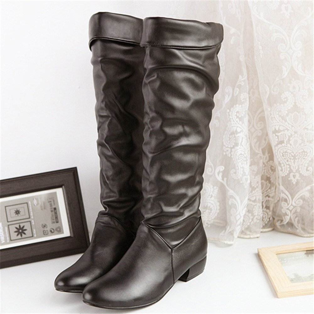 Bottes à lacets pour femme - Paillettes - Vintage - Bottes à talons hauts - Bottes d'hiver pour femme - Bottes hautes - Bottes hautes pour femme - Sexy - Décontractée - Moderne