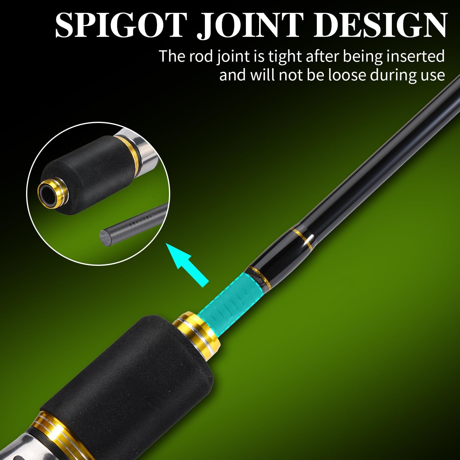 Sougayilang Slow Pitch Jigging Rod, 40 Ton Carbon Fiber Blank, 2-Piece Casting Rod for Snapper, Grouper ，Tuna，Hairtail and Spanish Mackerel