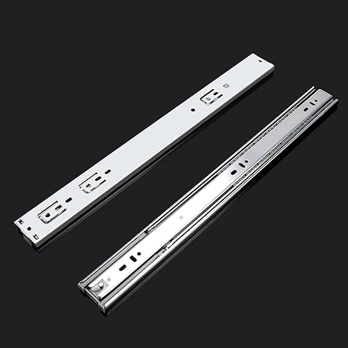 Miniatura 7 de Knobonly - Corredera extensible de soporte lateral completo para abrir 3 cajones plegables, suave, cierre automático