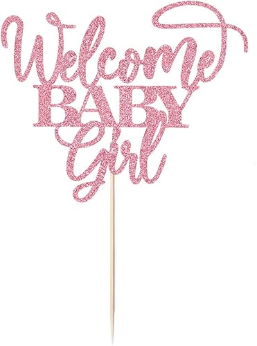 Miniatura 2 de Decoración de bienvenida para tartas de bebé niña, baby shower, baby shower, show de género recién nacido, decoración de fiesta de feliz cumpleaños