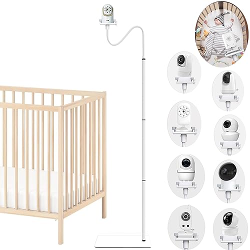 Soporte de suelo para monitor de bebé, soporte para cámara de bebé, compatible con óptica infantil DXR-8 y DXR-8 PRO, Eufy, HelloBaby, Vetch,