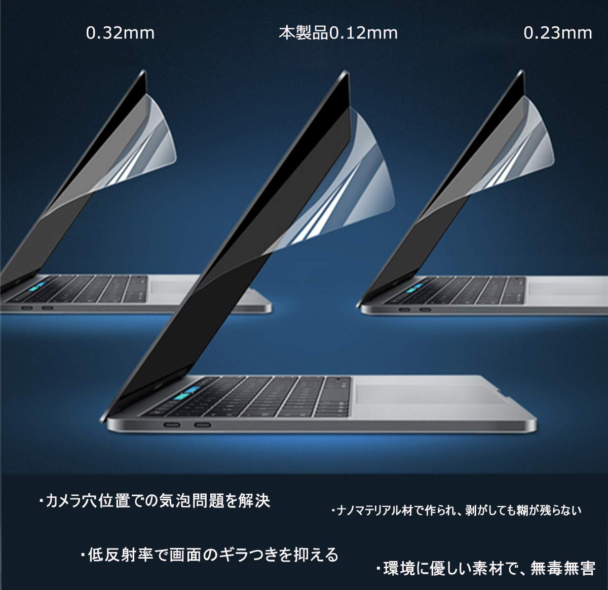 Amazon.co.jp: 【組み合わせ】MacBook Pro 13用液晶保護フィルム