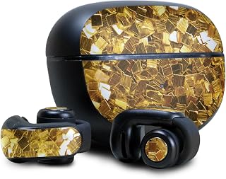 Skin Compatible with Bose Ultra Open Earbuds - Gold Chips - Premium 3M Vinyl Protective Wrap Decal Cover - Easy to Apply | Crafted in The USA by MightySkins