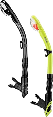 Vista 8 de Aegend - Esnórquel seco para buceo para adultos y jóvenes - Equipo de snorkel con válvula seca superior, perfecto para snorkel, buceo libre, claro