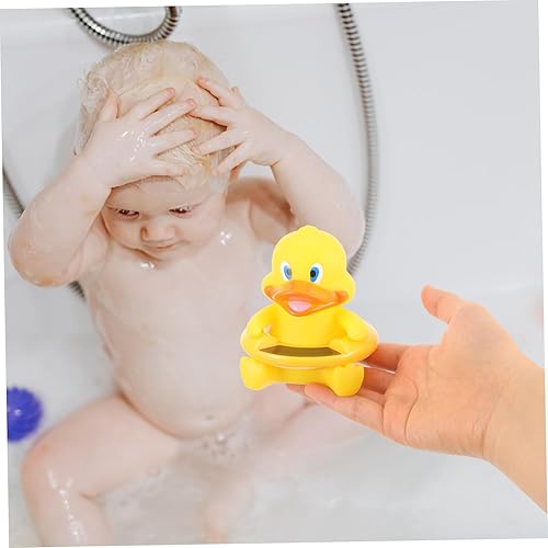 Miniatura 6 de Vaguelly Piscina multiusos de baño de dibujos animados para piscinas, bañeras amarillas, flotantes, para fácil lectura de temperatura, 1 unidad