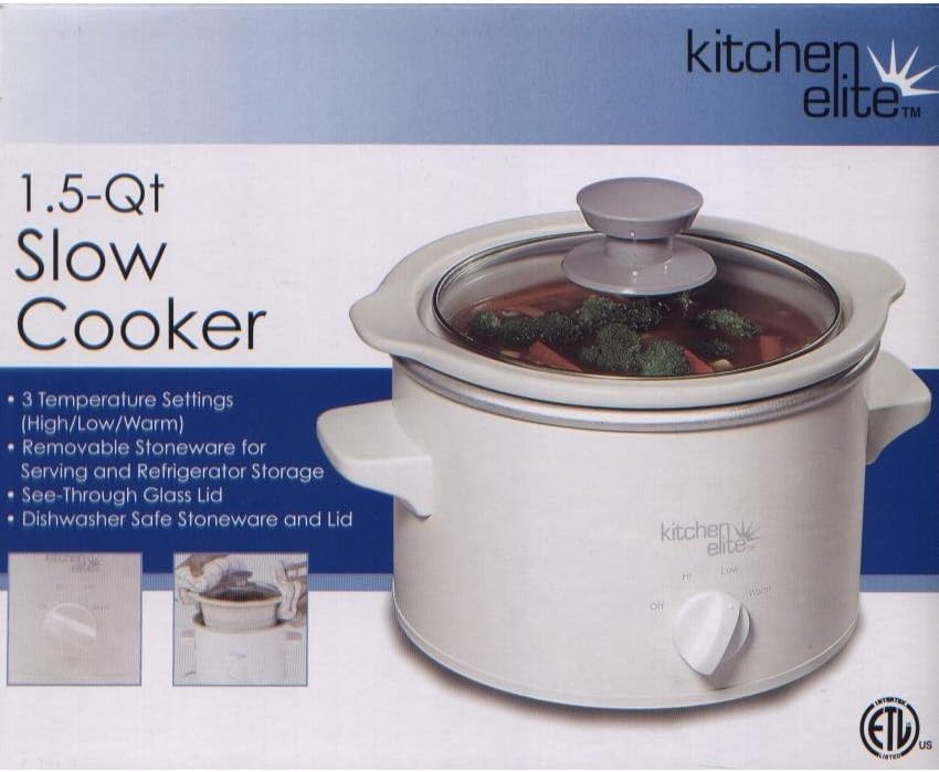 1.5 Quart Qt Slow Cooker