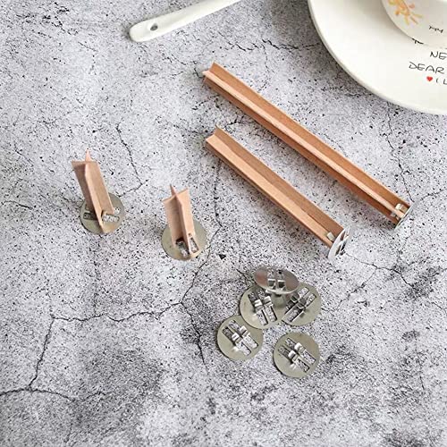 Kit 10 sets mechas de madera para velas 5.12x0.51 pulg miniatura 6