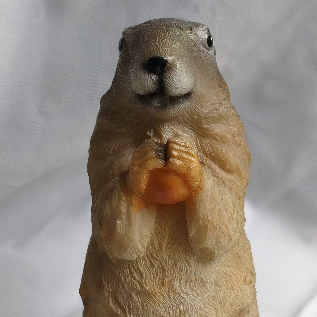Statua ogrodowa trawnik ozdoba zwierzę ogród statua rzeźba żywica trawnik ozdoby dekoracja wewnątrz na zewnątrz figurki na patio podwórko i dom - marmot