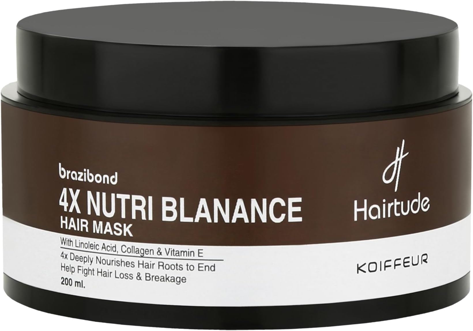 Hairtude Brazibond 4X Nutri Balance Anti-Hairfall Mask 200ml For Hair Loss & Hair Breakage (SULPHATE FREE)