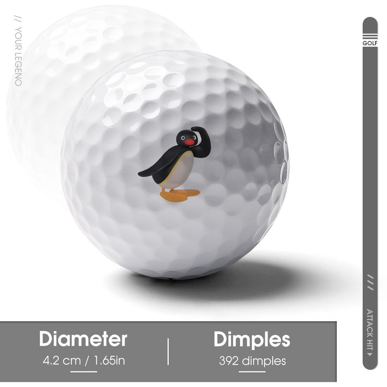 Amazon | ピングー キャラクター ペンギン ゴルフボール ゴルフグッズ