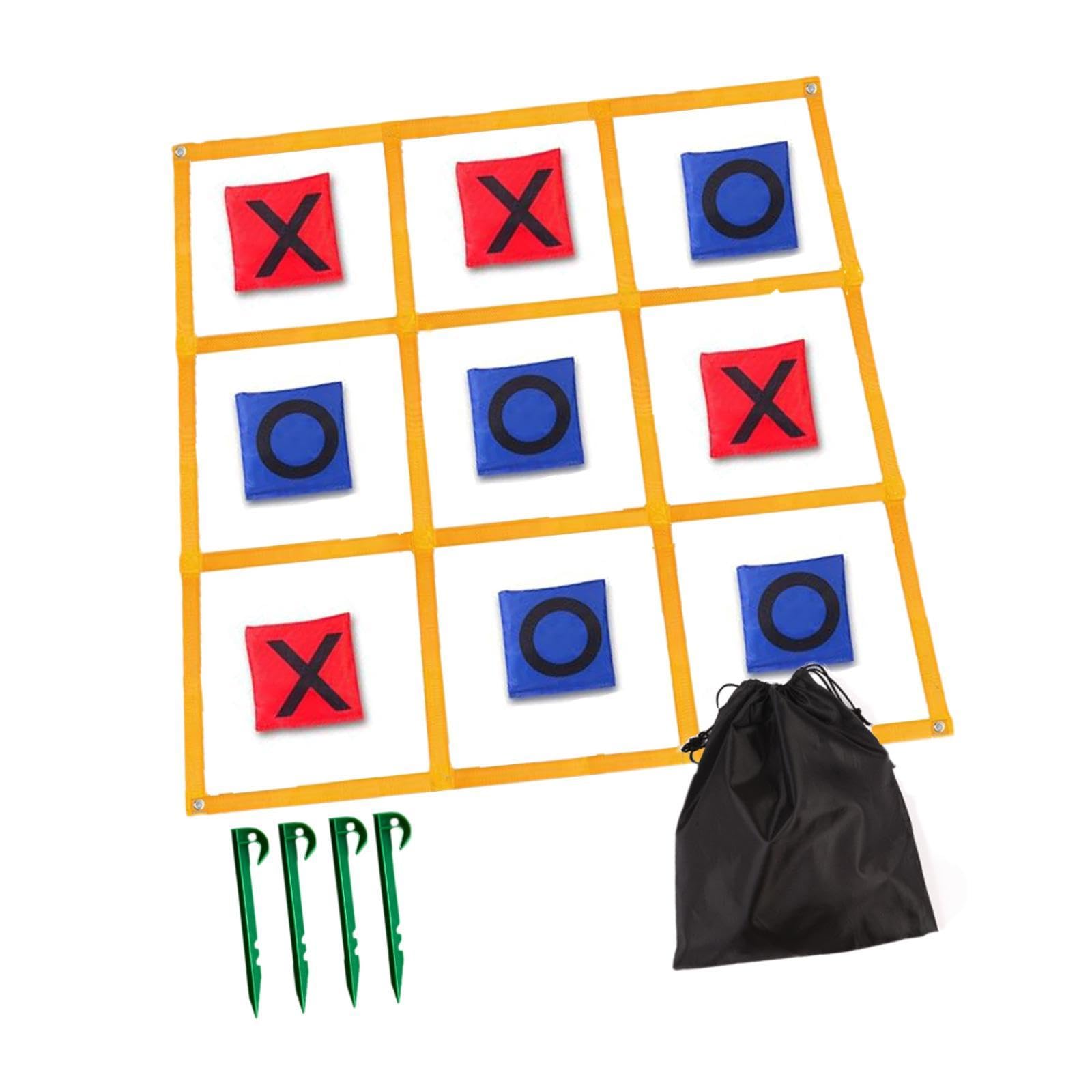 Tic Toe Game Famiglia attività di Lancio All'aperto 120CMX120cm per Adulti E Bambini