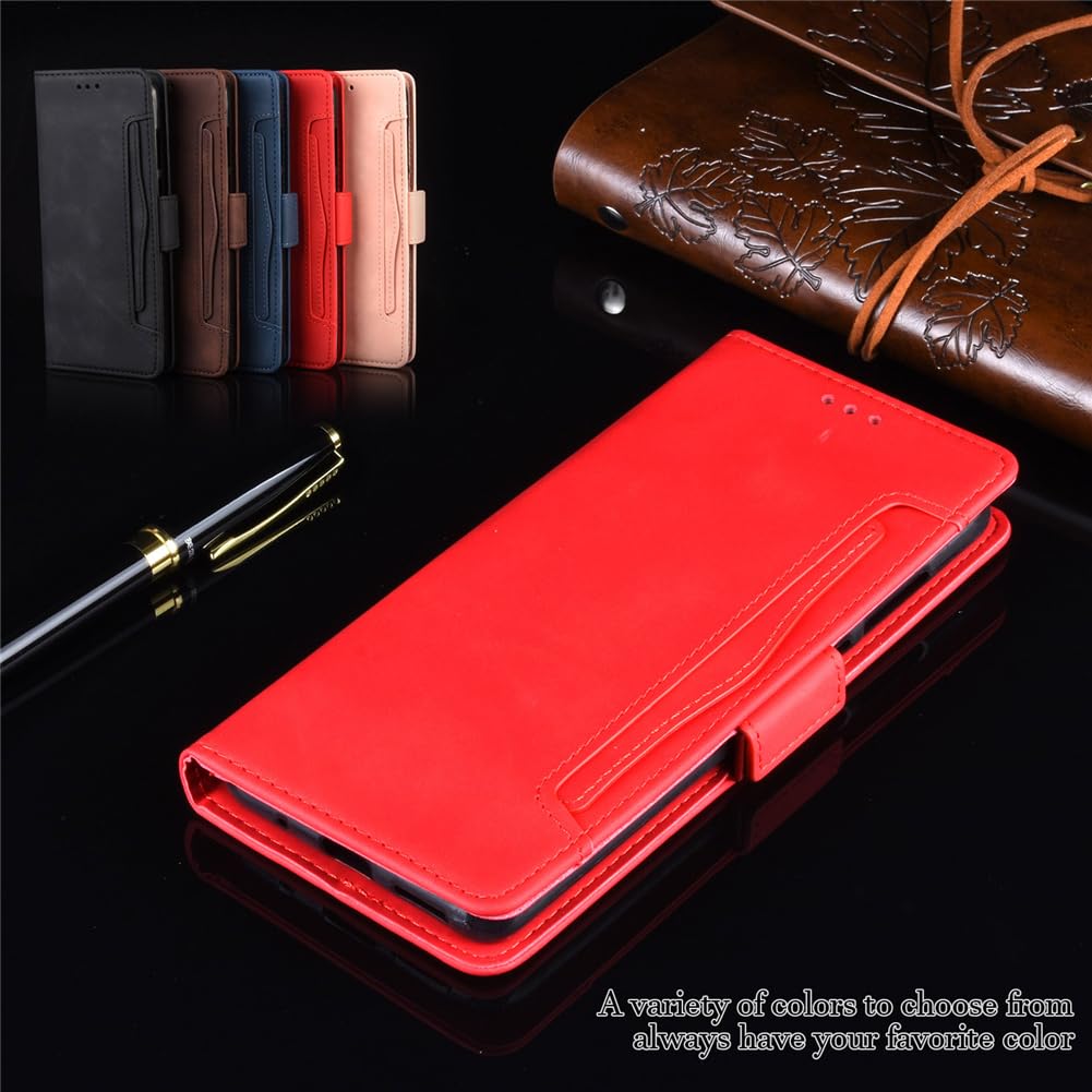AKABEILA Huawei Enjoy 70/Nova Y72 Case Premium PU Leather Wallet Case